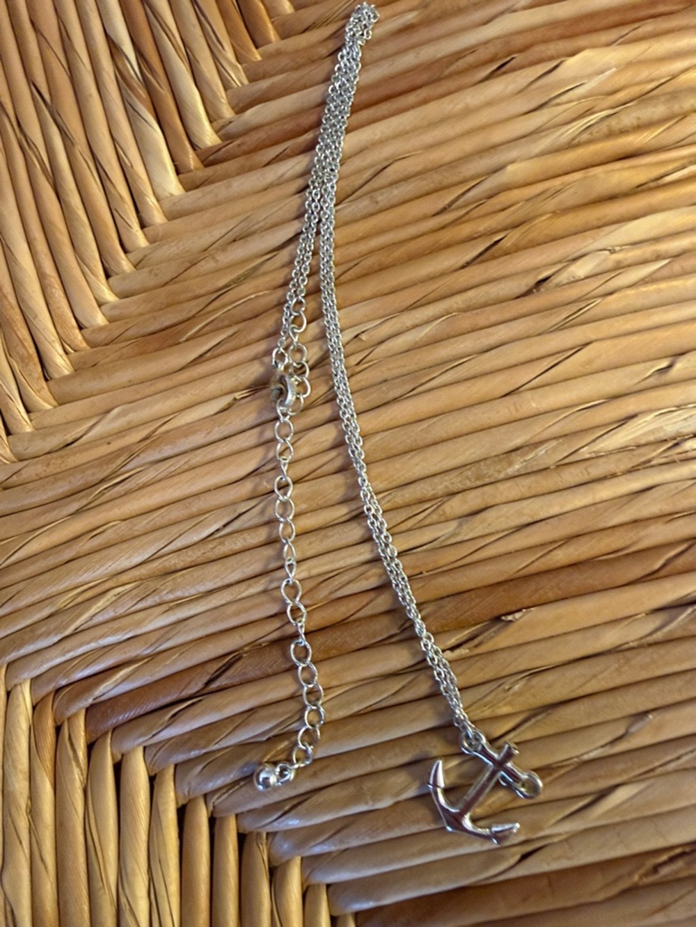Silver Anchor Pendant Necklace for Women - Nautical Charm